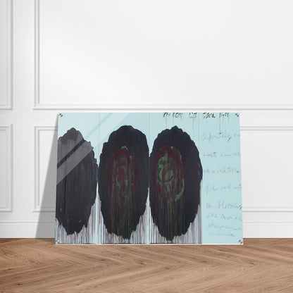 The Rose  V  - Cy Twombly Acrylic Print - 70x100 cm / 28x40″ inches