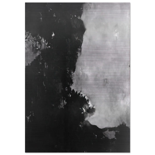 Untitled Black Painting - 1950 - Edward Corbett Brushed Aluminum Print - 70x100 cm / 28x40 inches | Edward Corbett Aluminum Print | Edward Corbett Prints