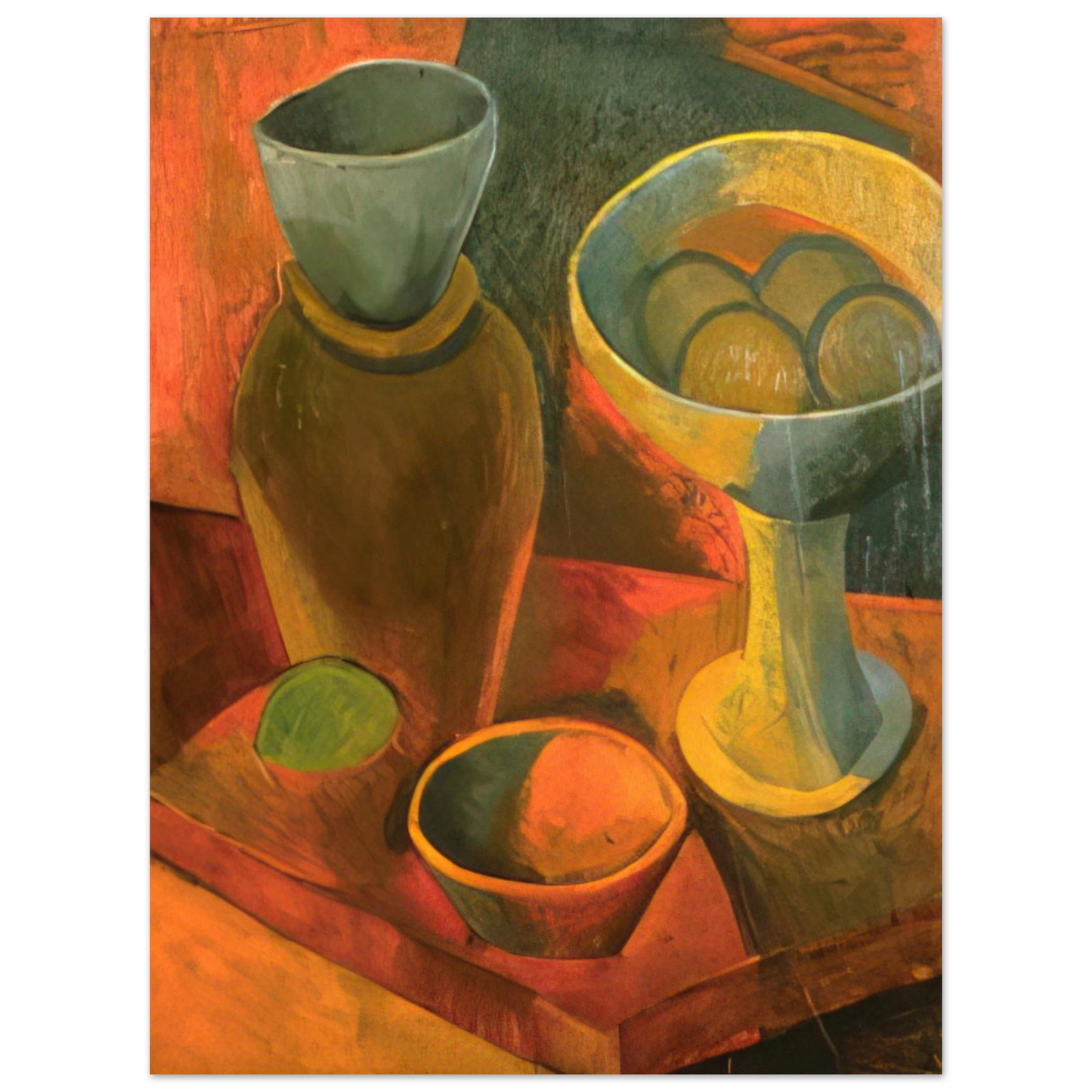 Pablo Picasso - Jug and fruit dish  75x100 cm / 30x40inches Fine Art Poster