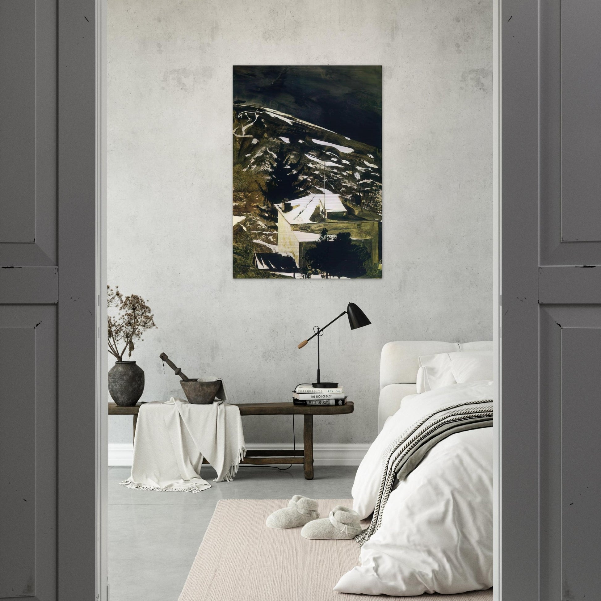 WOLF MOON 1975 - Andrew Wyeth Brushed Aluminum Print - 70x100 cm / 28x40 inches | Andrew Wyeth Aluminum Print | Andrew Wyeth Prints