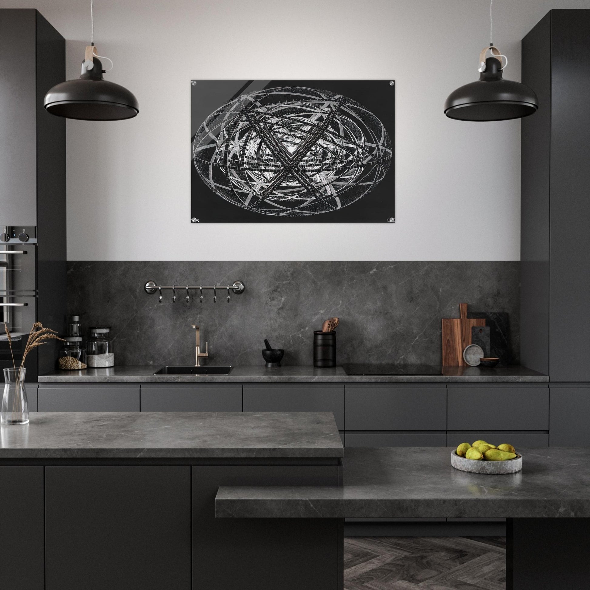 CONCENTRIC RINDS - MC Escher Acrylic Print - 70x100 cm / 28x40″ inches | Maurits Cornelis Escher Prints