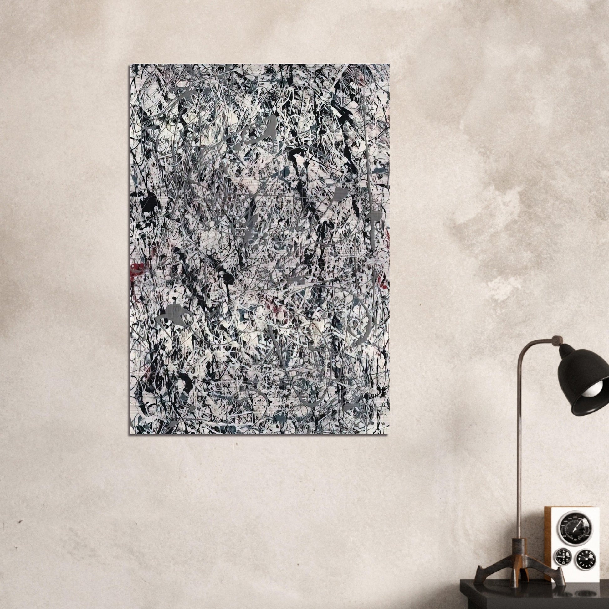 NUMBER 19 1948 - Jackson Pollock Brushed Aluminum Print - 70x100 cm / 28x40 inches | Jackson Pollock Aluminum Print | Jackson Pollock Prints