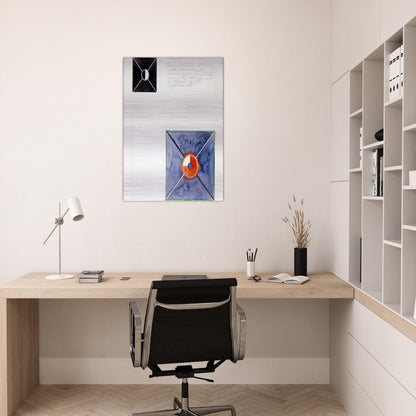 ATOM SERIES NO 8 ATOM ON THE ETHER PLANE IS IN CONSTANT CHANGE BETWEEN REST AND ACTIVITY AT THE 1917 - Hilma af Klint Brushed Aluminum Print - 70x100 cm / 28x40 inches | Hilma af Klint Aluminum Print | Hilma af Klint Prints