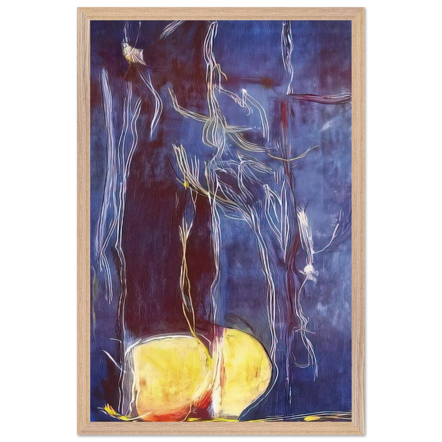 Helen Frankenthaler - All About Blue - 1994 Wall art - 15x20 cm / 6x8 inches - Fine Art Poster-canvas - -