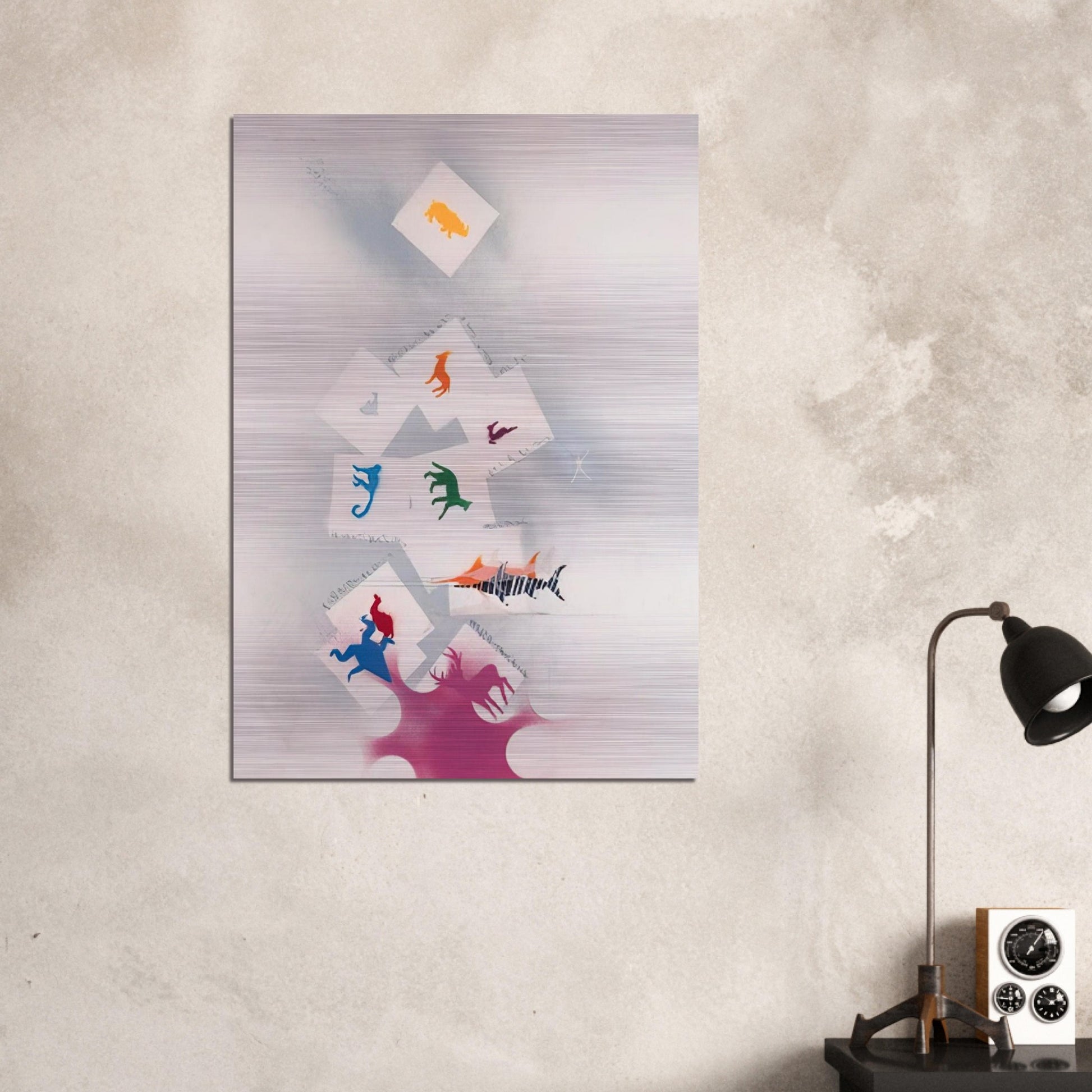 UNTITLED 2 - Alighiero Boetti Brushed Aluminum Print - 70x100 cm / 28x40 inches | Alighiero Boetti Aluminum Print | Alighiero Boetti Prints