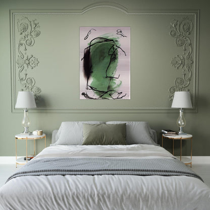 G-1 - 1985 - Emil Schumacher Brushed Aluminum Print - 70x100 cm / 28x40 inches | Emil Schumacher Aluminum Print | Emil Schumacher Prints