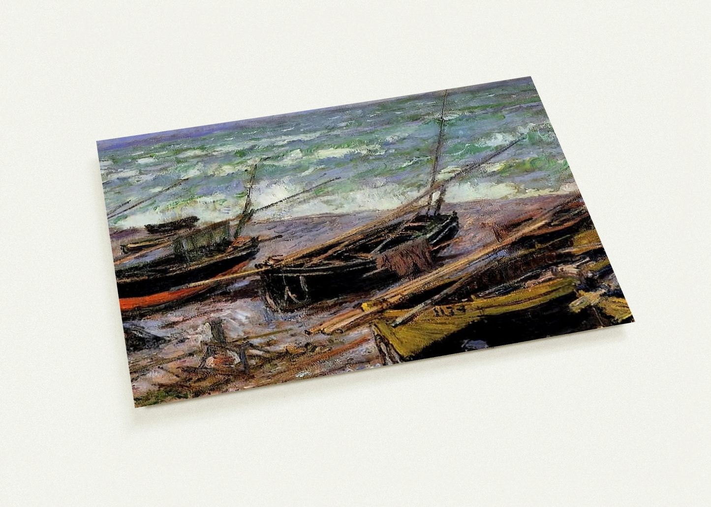 Fishing Boats By claude monet Pack of 10 Post Cards | claude monet Post Cards | A6 (10.5 x 14.8 cm) - 4.1 x 5.8 inches