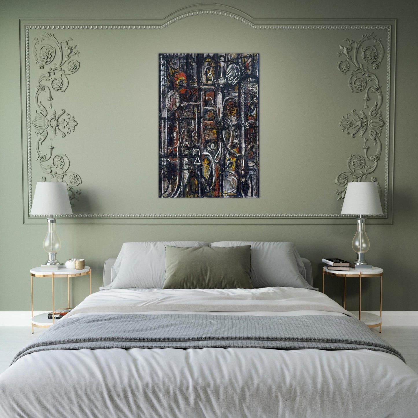 Palimpsest - Richard Pousette-Dart Brushed Aluminum Print - 70x100 cm / 28x40 inches | Richard Pousette-Dart Aluminum Print | Richard Pousette-Dart Prints