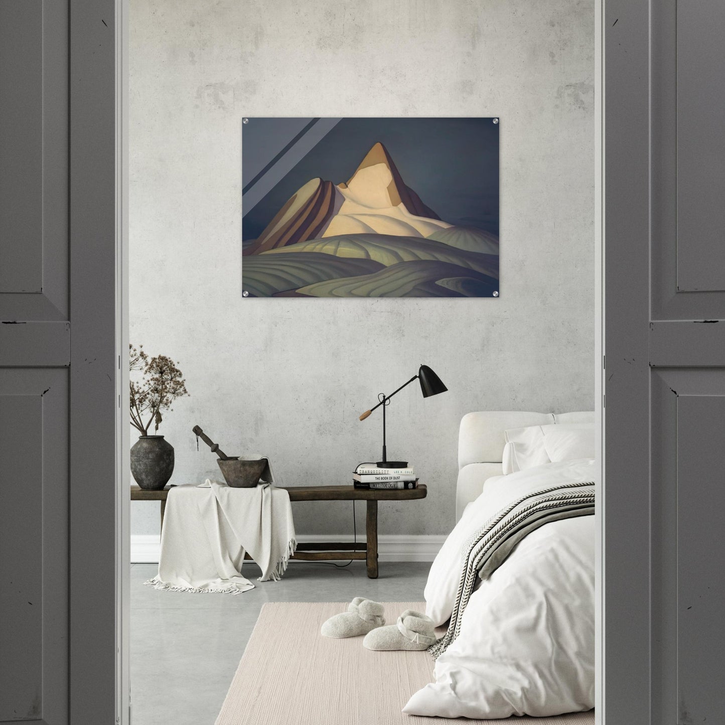 Isolation Peak, Rocky Mountains - 1930 - Lawren Harris Acrylic Print - 70x100 cm / 28x40″ inches | Lawren Harris Wall Art | Lawren Harris Prints