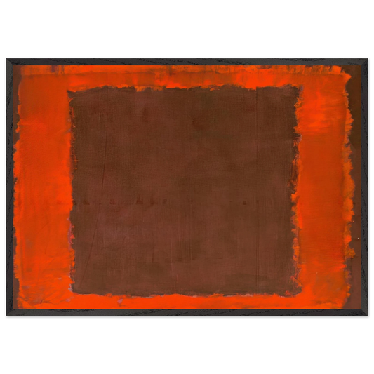 Untitled Mural for End Wall - 1959 - Mark Rothko 70x100 cm / 28x40 inches Framed Art Print – Black Wooden Frame