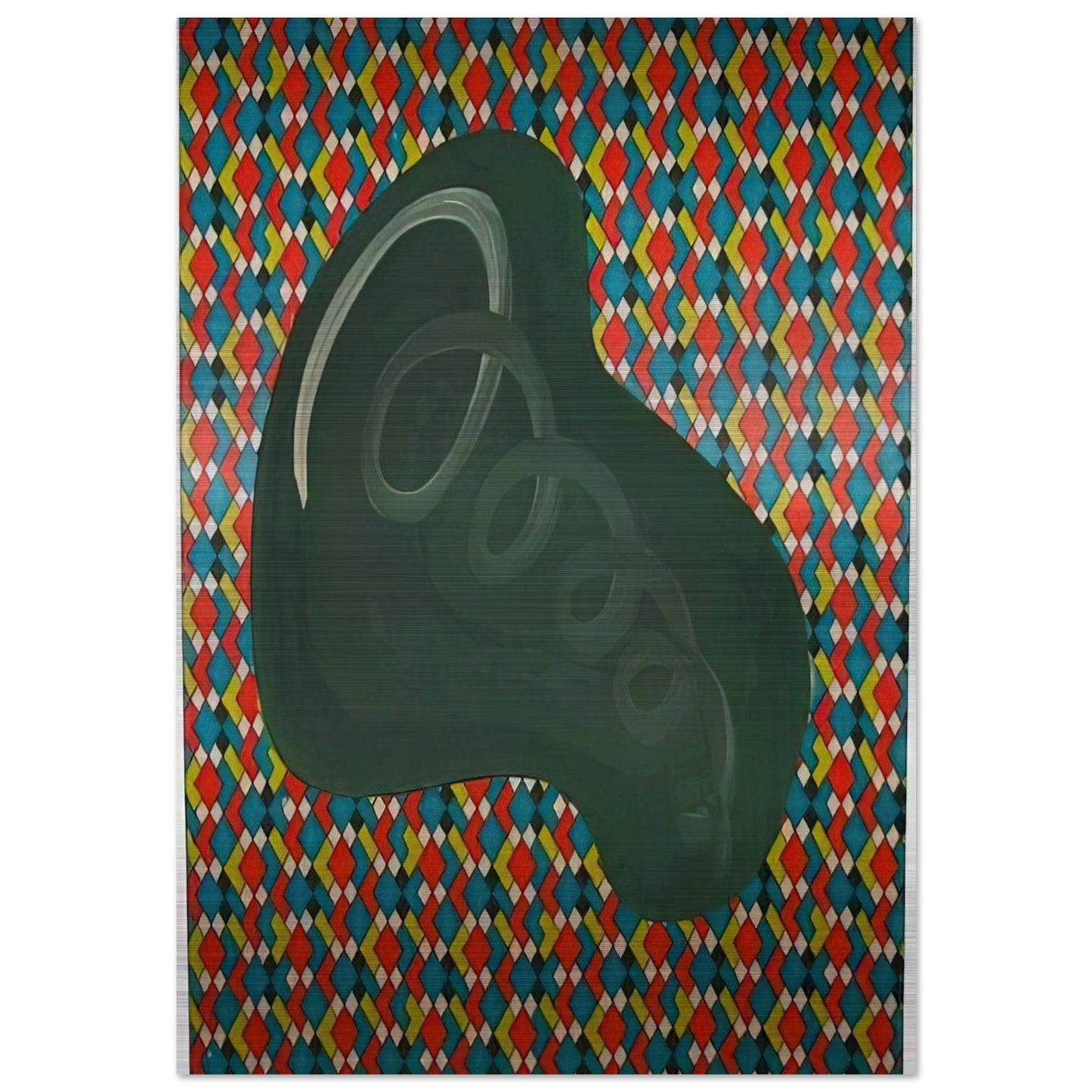 NIERENFORM 1969 - Sigmar Polke Brushed Aluminum Print - 70x100 cm / 28x40 inches | Sigmar Polke Aluminum Print | Sigmar Polke Prints