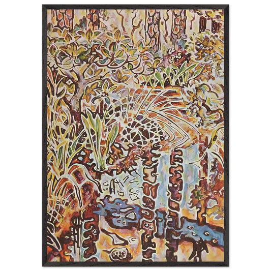 Walter Anderson N25 - Walter Inglis Anderson 70x100 cm / 28x40 inches Framed Art Print – Black Wooden Frame | Walter Anderson Prints