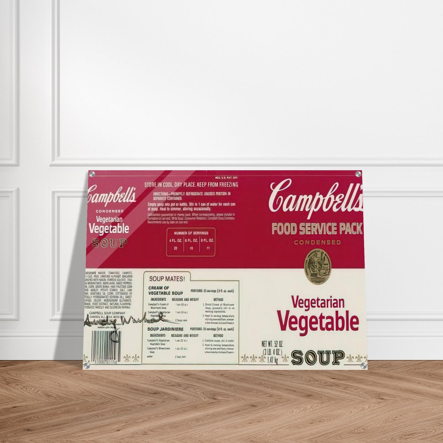 Campbell Soup Company - Andy Warhol Acrylic Print - 70x100 cm / 28x40″ inches