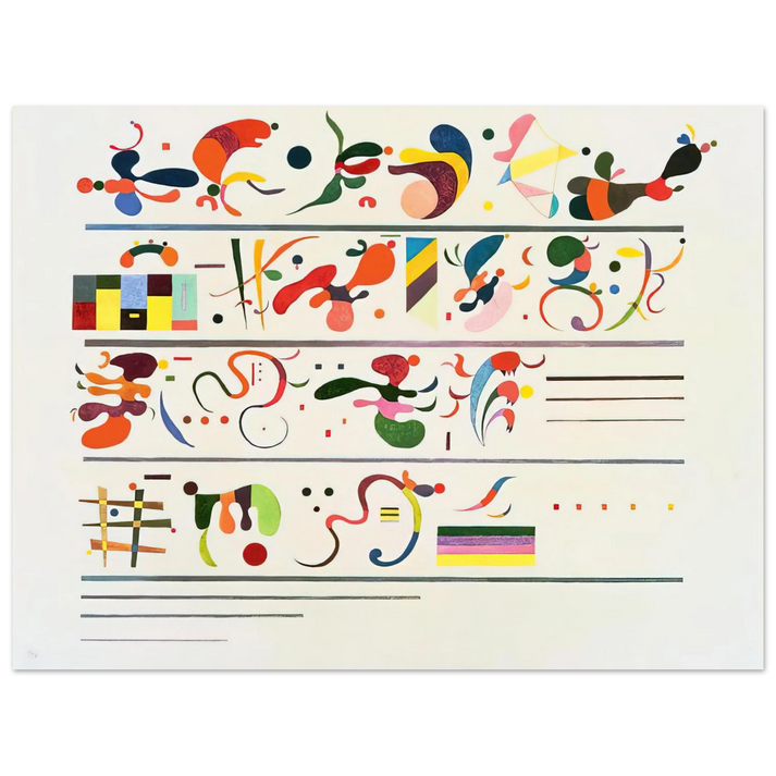 Wassily Kandinsky - SUCCESSION 1935  75x100 cm / 30x40inches Fine Art Poster