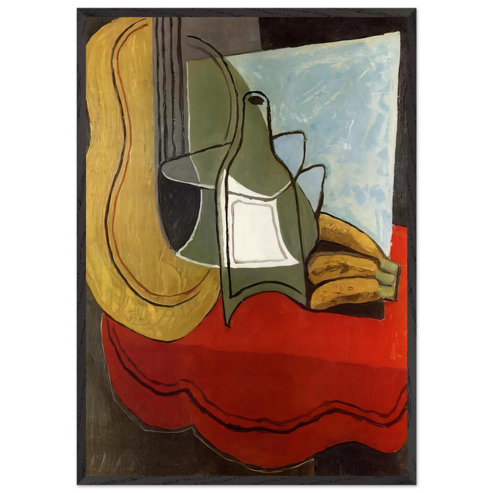 BANANAS - Juan Gris 70x100 cm / 28x40 inches Framed Art Print – Black Wooden Frame