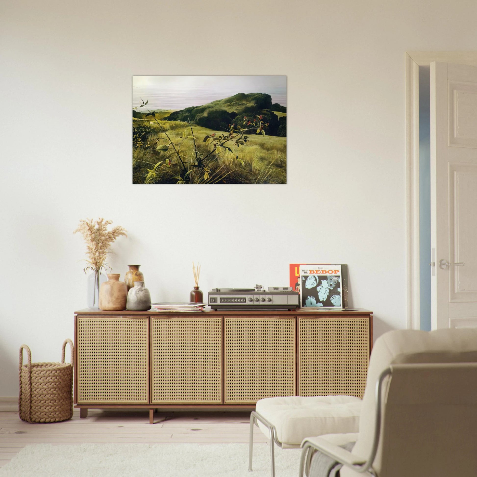 BLACKBERRY PICKER - Andrew Wyeth Brushed Aluminum Print - 70x100 cm / 28x40 inches | Andrew Wyeth Aluminum Print | Andrew Wyeth Prints