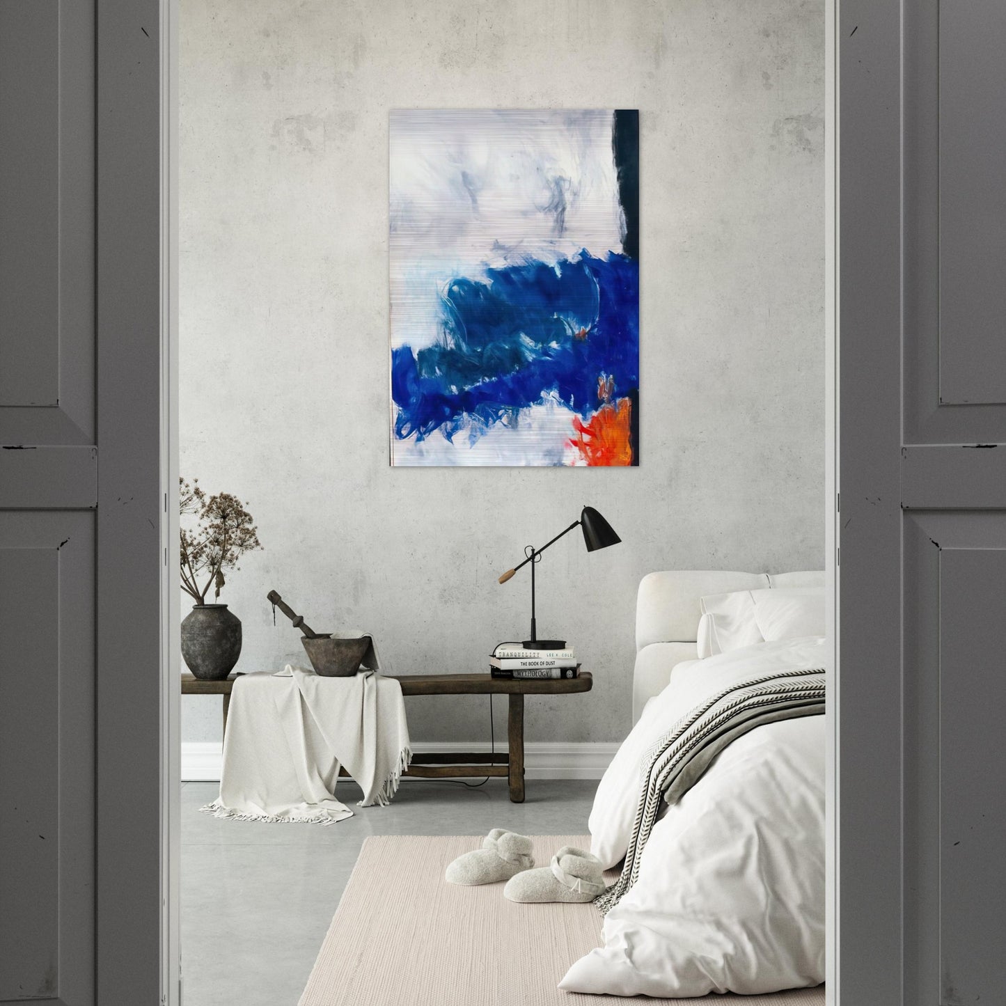 Edge of Day - 1961 - Theodoros Stamos Brushed Aluminum Print - 70x100 cm / 28x40 inches | Theodoros Stamos Aluminum Print | Theodoros Stamos Prints