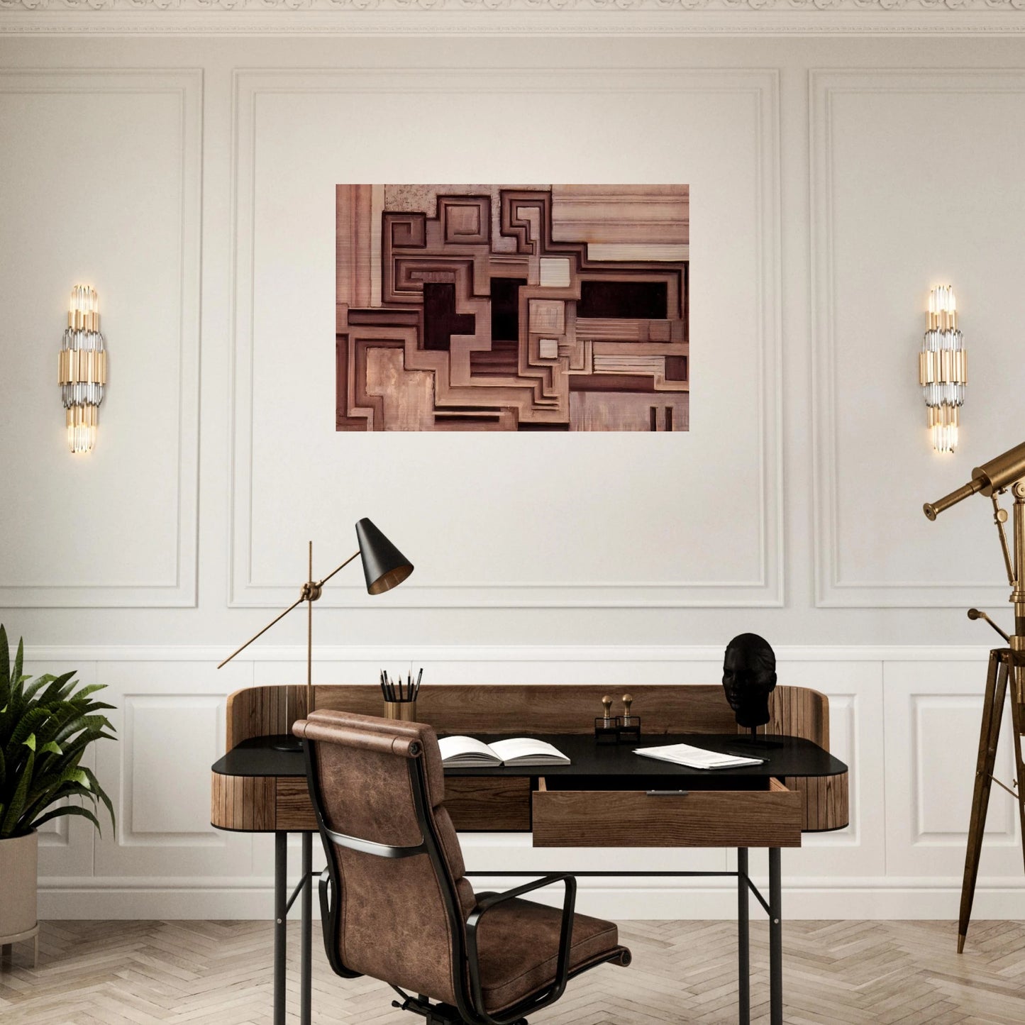 Two grays II - Frantisek Kupka Brushed Aluminum Print - 70x100 cm / 28x40 inches | Frantisek Kupka Aluminum Print | Frantisek Kupka Prints
