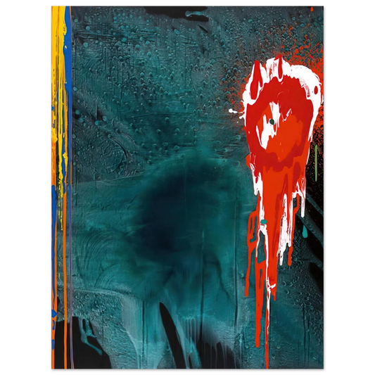 John Hoyland - Letter to Chaim - 10.7.06 - 2006  75x100 cm / 30x40inches Fine Art Poster