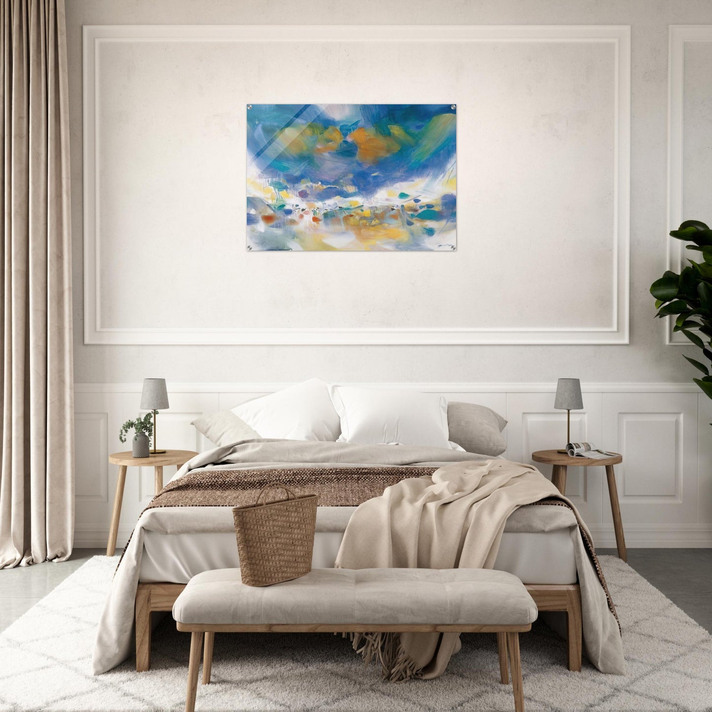 LE VOILE DES ILLUSIONS 2007 - Chu teh Chun Acrylic Print - 70x100 cm / 28x40″ inches