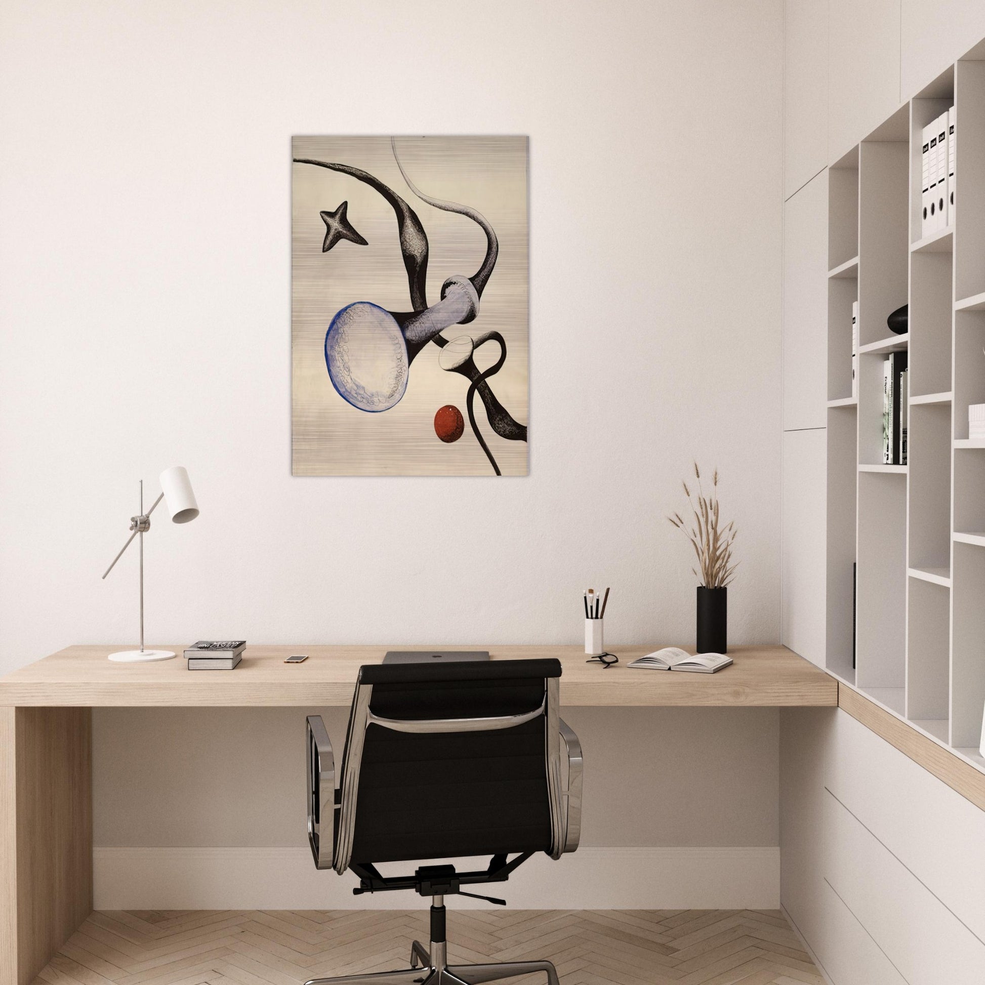 UNTITLED 1932 - Alexander Calder Brushed Aluminum Print - 70x100 cm / 28x40 inches | Alexander Calder Aluminum Print | Alexander Calder Prints