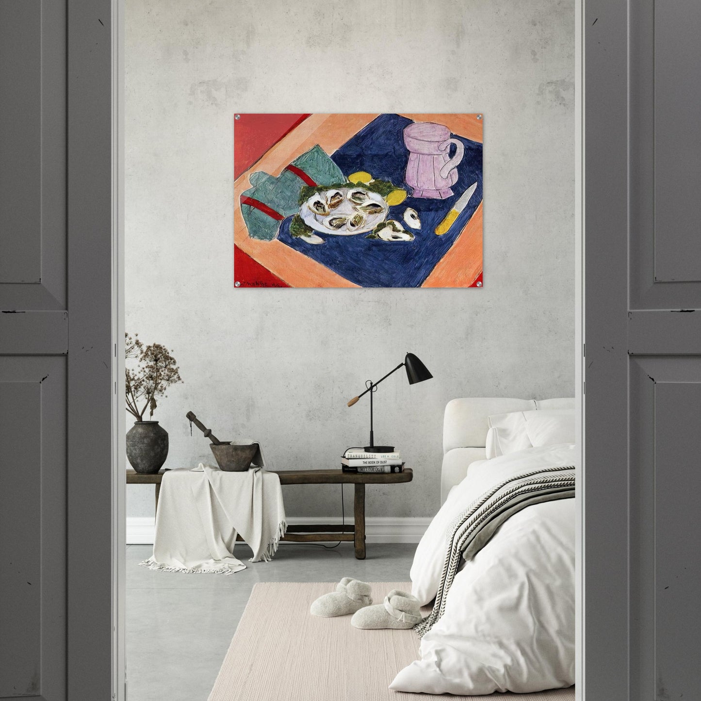 STILL LIFE WITH OYSTERS 1940 - Henri Matisse Acrylic Print - 70x100 cm / 28x40″ inches | Henri Matisse Wall Art | Henri Matisse Prints