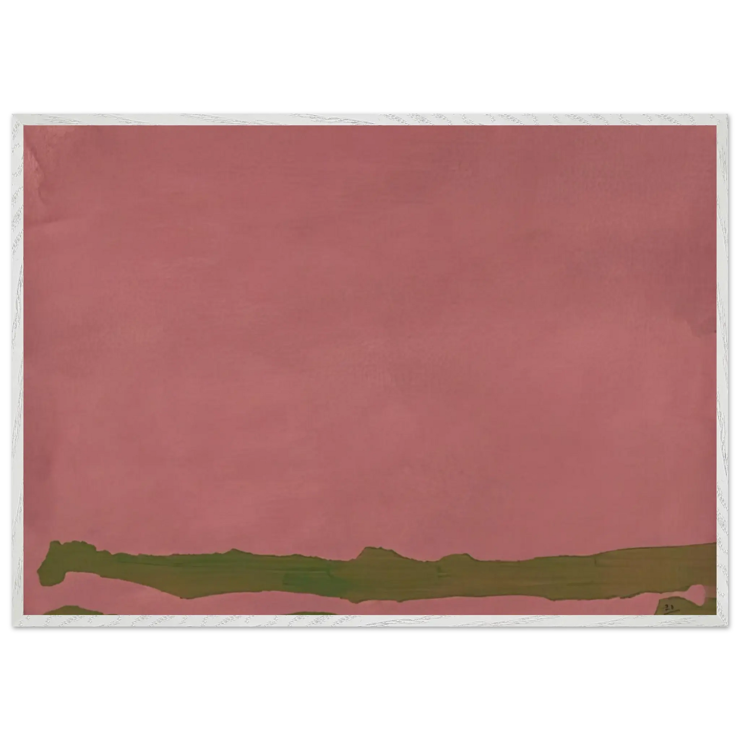 Helen Frankenthaler - Green Likes Mauve - 1970 Wall art - 75x100 cm / 30x40 Inches - Fine Art Poster - -