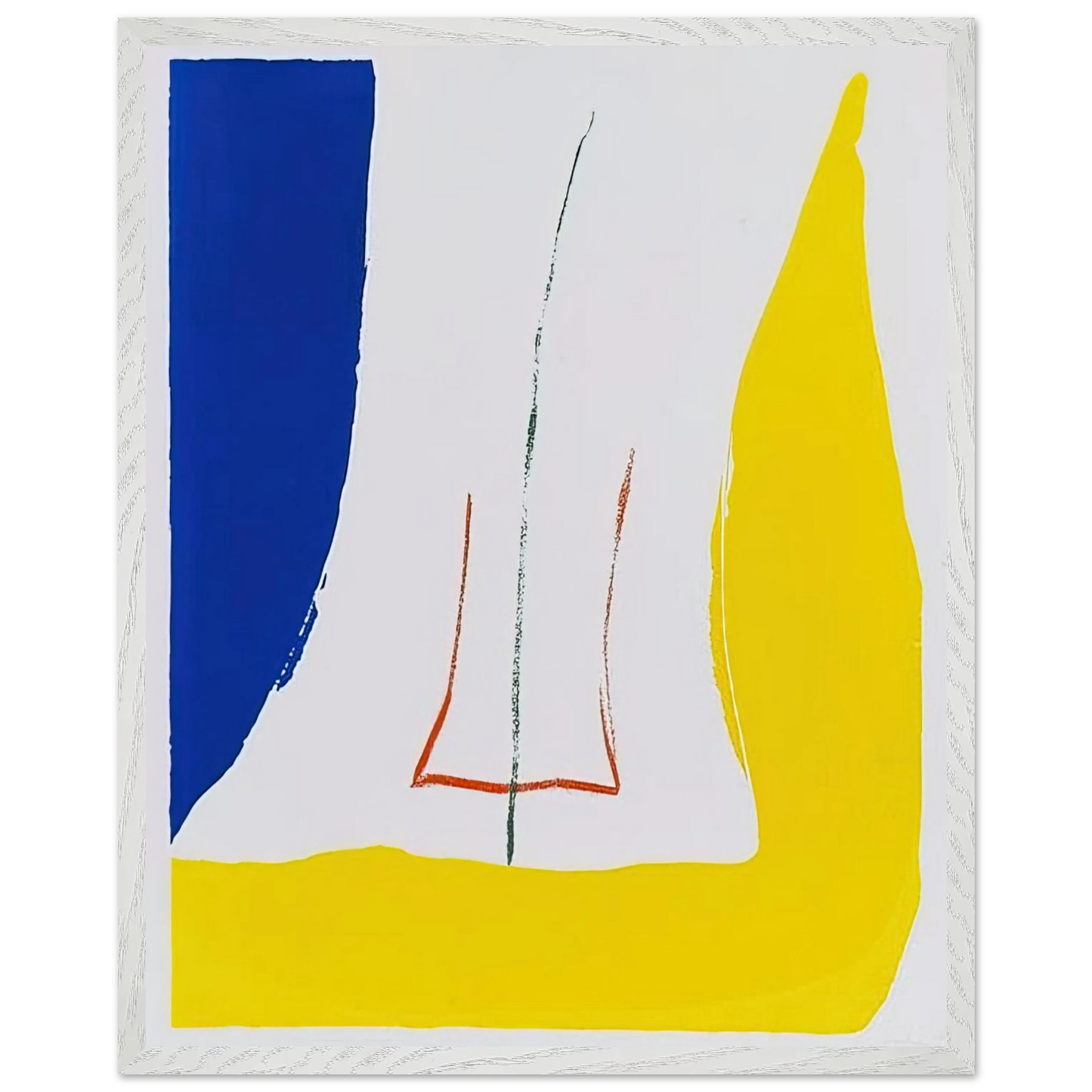 Helen Frankenthaler - Sun Corner - 1968 Wall art - 15x20 cm / 6x8 inches - Fine Art Poster-canvas - -