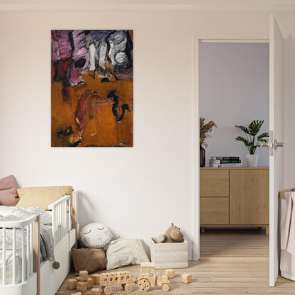 PALLAS ATHENA EARTH 1961 - Grace Hartigan Brushed Aluminum Print - 70x100 cm / 28x40 inches | Grace Hartigan Aluminum Print | Grace Hartigan Prints