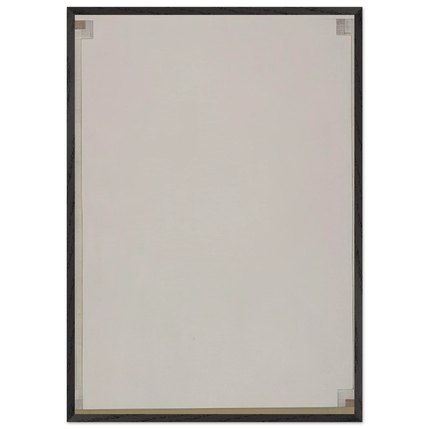 Record - Robert Ryman 70x100 cm / 28x40 inches Framed Art Print – Black Wooden Frame