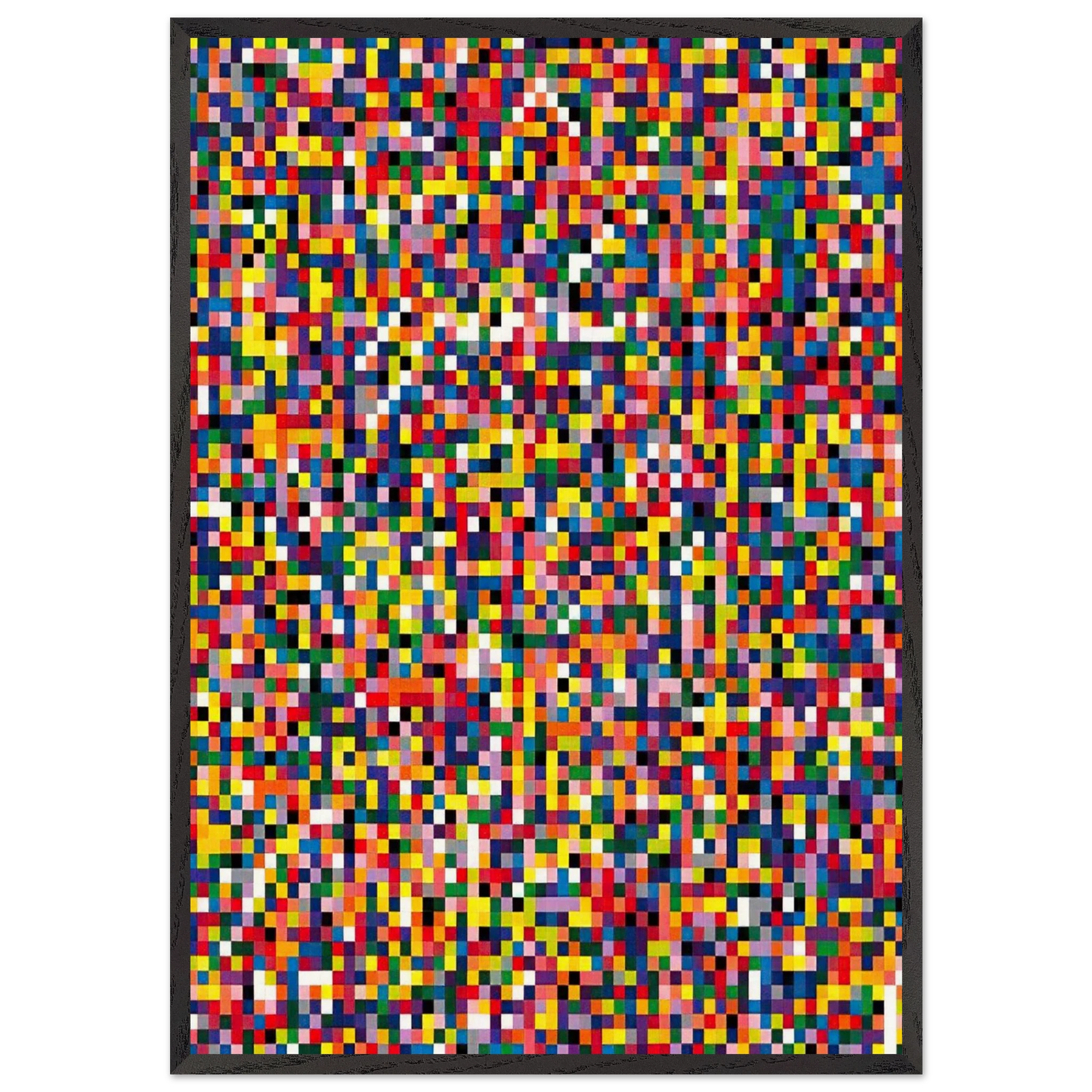4900 COLOURS 2007 - Gerhard Richter 70x100 cm / 28x40 inches Framed Art Print – Black Wooden Frame