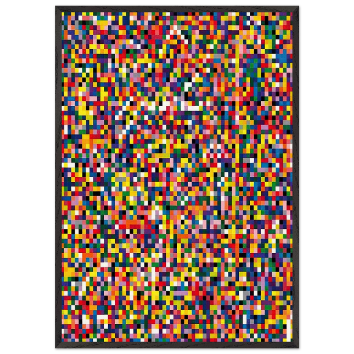 4900 COLOURS 2007 - Gerhard Richter 70x100 cm / 28x40 inches Framed Art Print – Black Wooden Frame