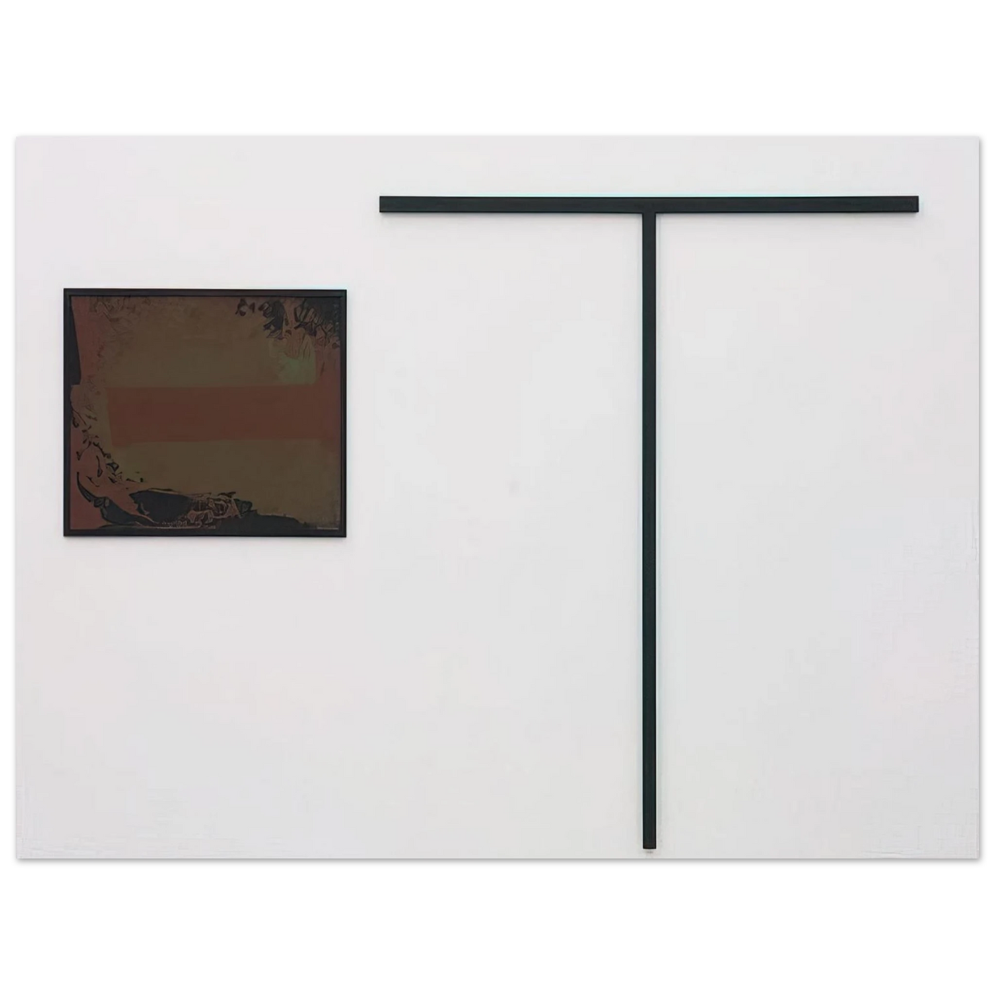 Blinky Palermo - untitled T-formiges Objekt mit Gouache - 1972  75x100 cm / 30x40inches Fine Art Poster