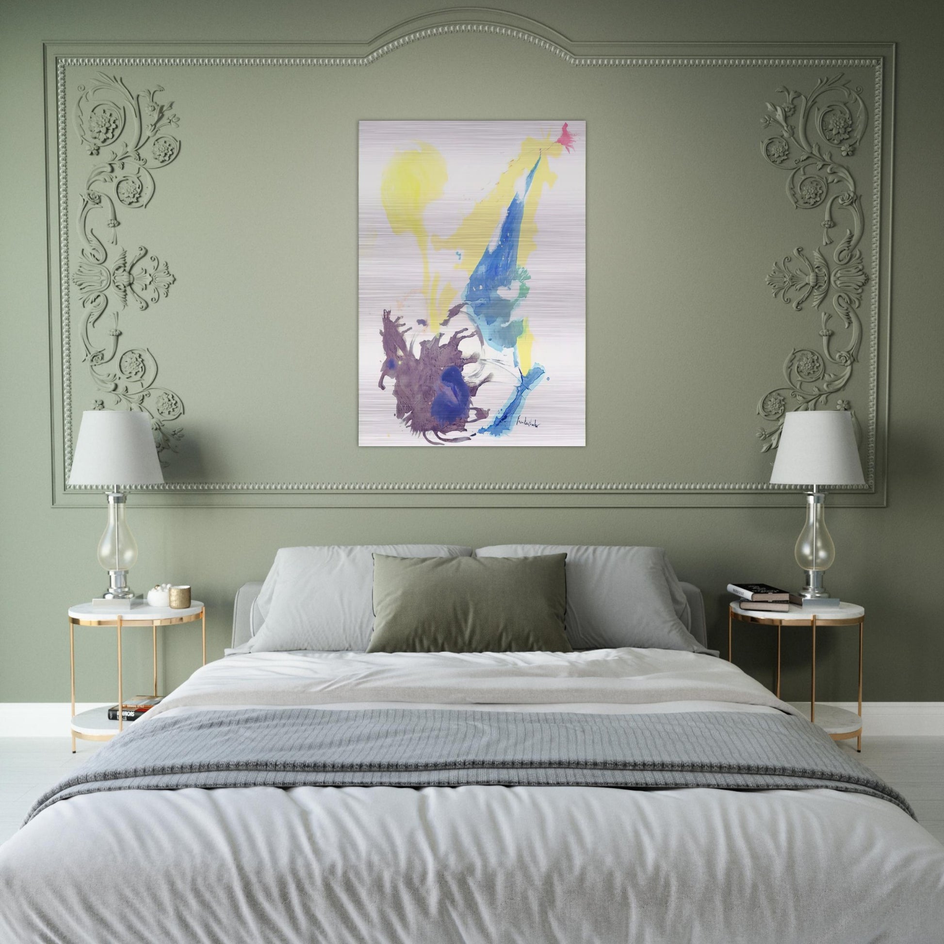 Moving Day - 1961 - Helen Frankenthaler Brushed Aluminum Print - 70x100 cm / 28x40 inches | Helen Frankenthaler Aluminum Print | Helen Frankenthaler Prints