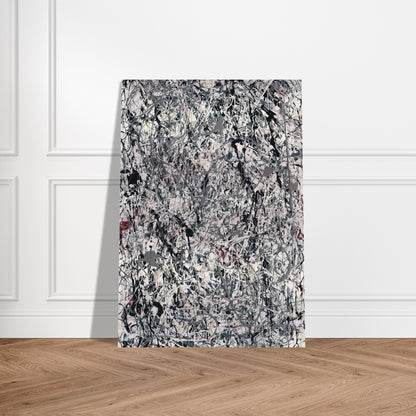 NUMBER 19 1948 - Jackson Pollock Brushed Aluminum Print - 70x100 cm / 28x40 inches | Jackson Pollock Aluminum Print | Jackson Pollock Prints