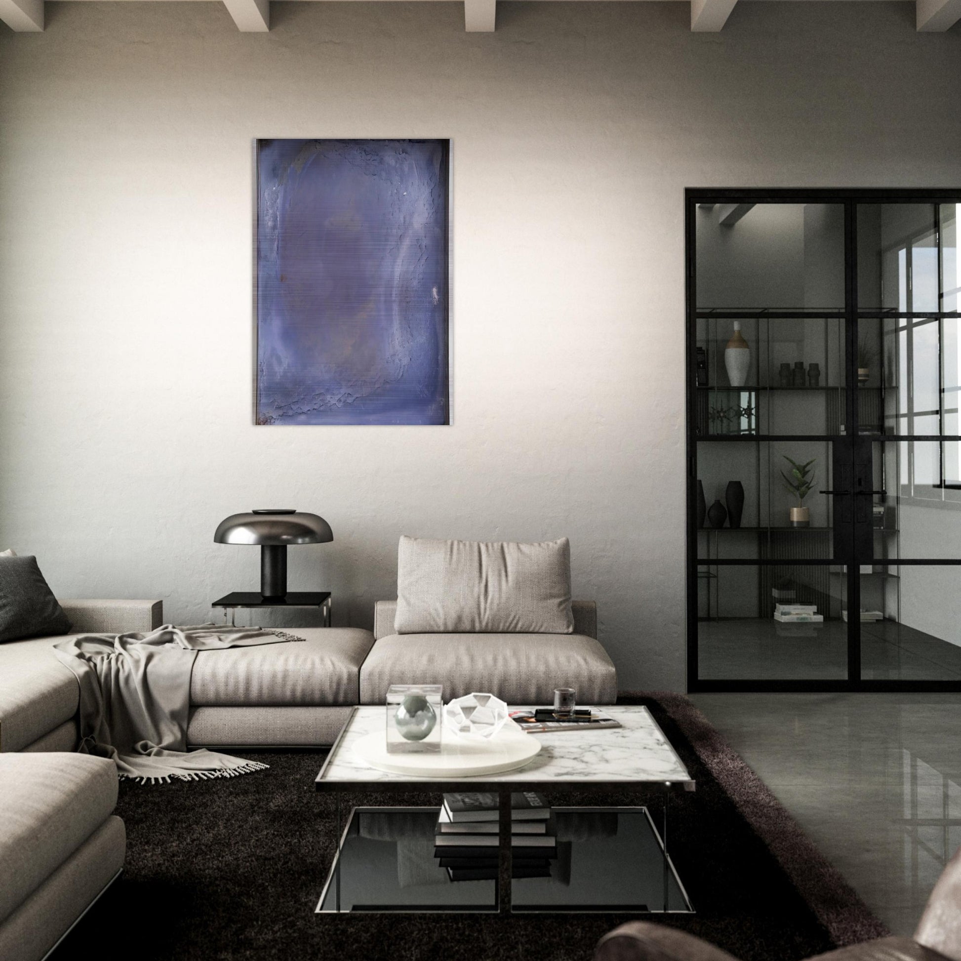FARBWANNE 1985 - Gotthard Graubner Brushed Aluminum Print - 70x100 cm / 28x40 inches | Gotthard Graubner Aluminum Print | Gotthard Graubner Prints