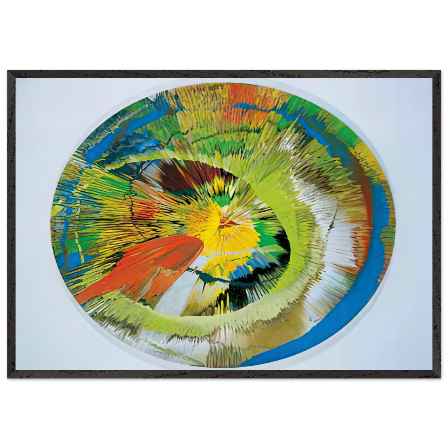 BEAUTIFUL REVOLVING SPHINCTER - Damien Hirst 70x100 cm / 28x40 inches Framed Art Print – Black Wooden Frame