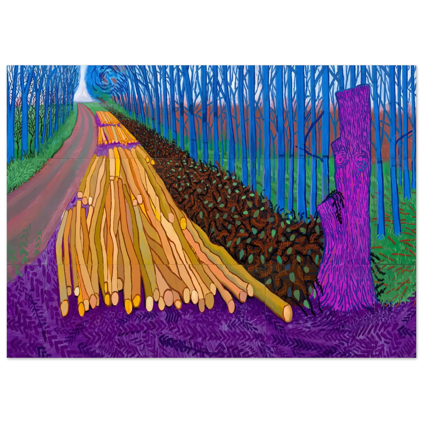 David Hockney - David Hockney Wall art - 30x40 cm / 12x16 Inches - Premium Wooden Framed Poster With Fine Art Paper - Black frame