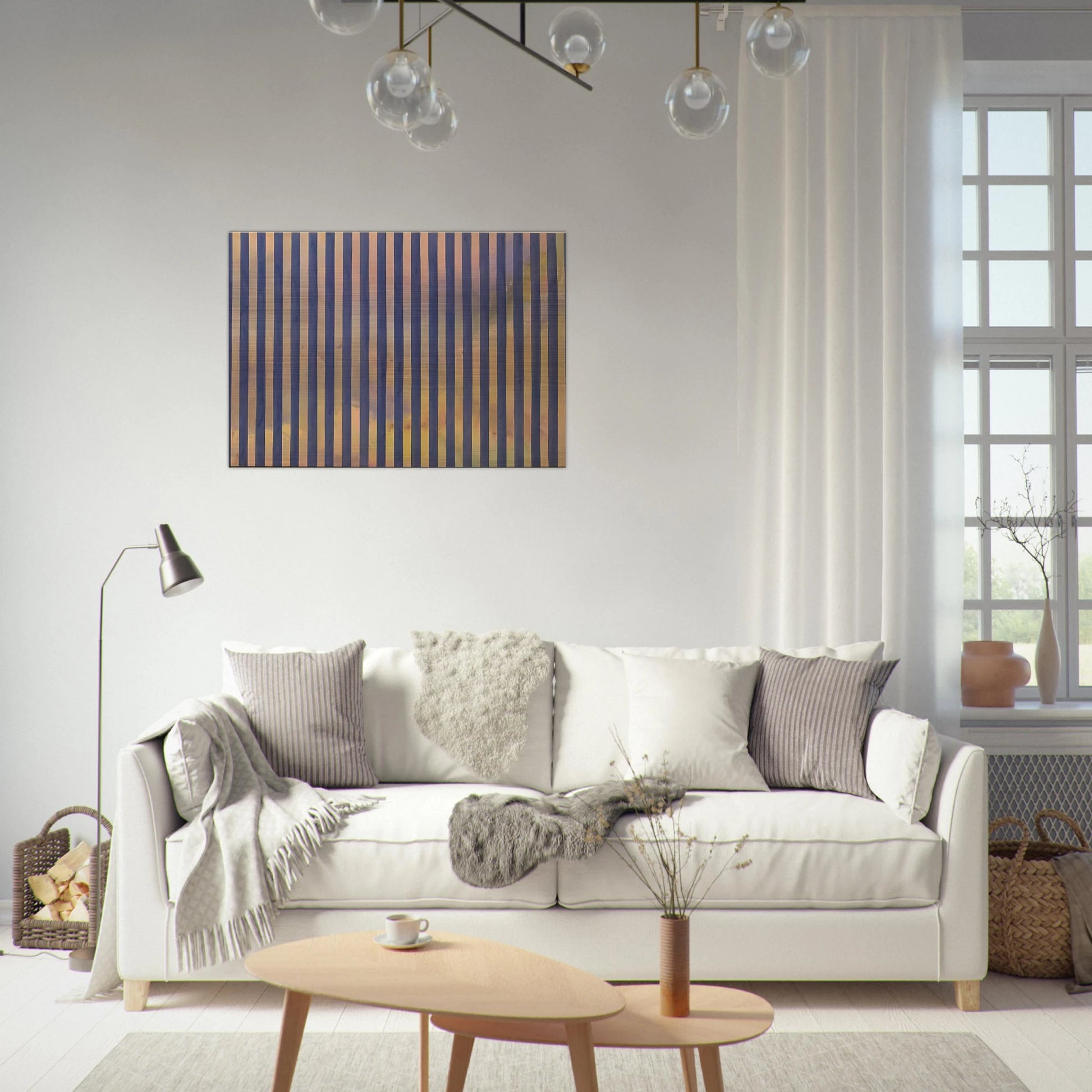 Untitled - 1959 - Gene Davis Brushed Aluminum Print - 70x100 cm / 28x40 inches | Gene Davis Aluminum Print | Gene Davis Prints
