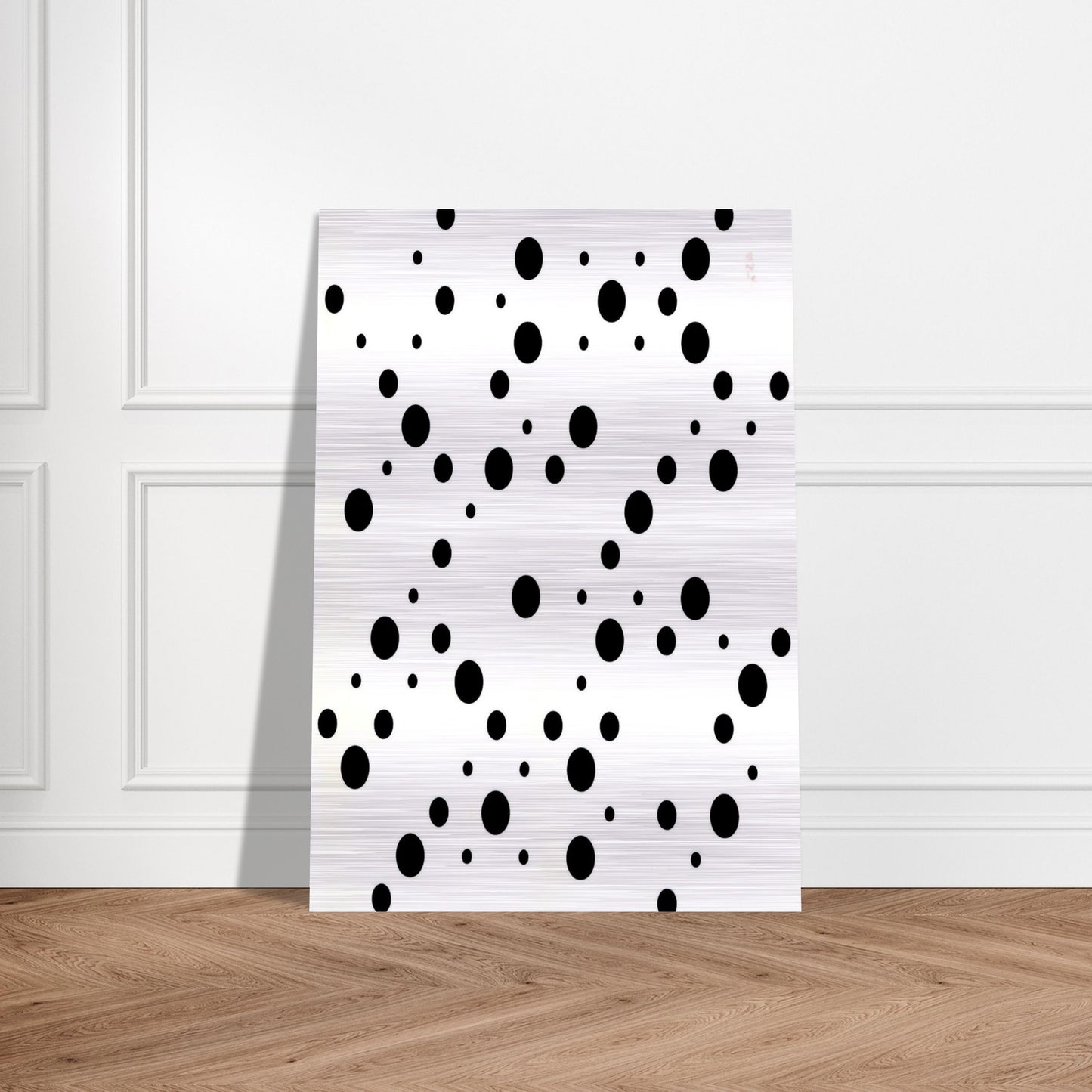 WHITE DISKS 1 - Bridget Riley Brushed Aluminum Print - 70x100 cm / 28x40 inches | Bridget Riley Aluminum Print | Bridget Riley Prints