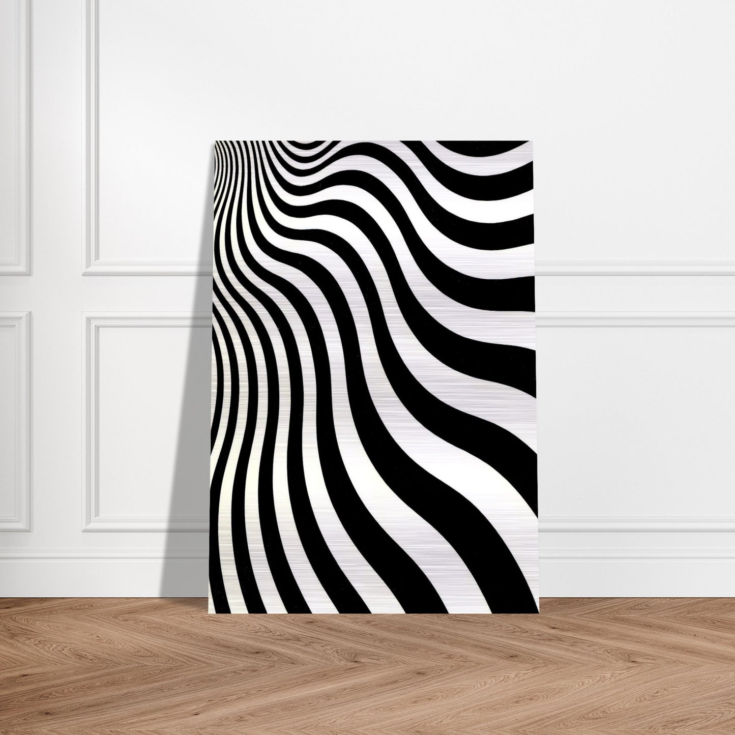 INTAKE 1964 - Bridget Riley Brushed Aluminum Print - 70x100 cm / 28x40 inches | Bridget Riley Aluminum Print | Bridget Riley Prints