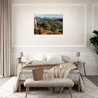 Rocks at L'Estaque - Paul Cézanne Acrylic Print - 70x100 cm / 28x40″ inches
