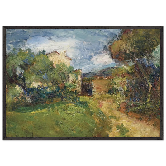 PETIT PAYSAGE CORSE 1898 - Henri Matisse 70x100 cm / 28x40 inches Framed Art Print – Black Wooden Frame