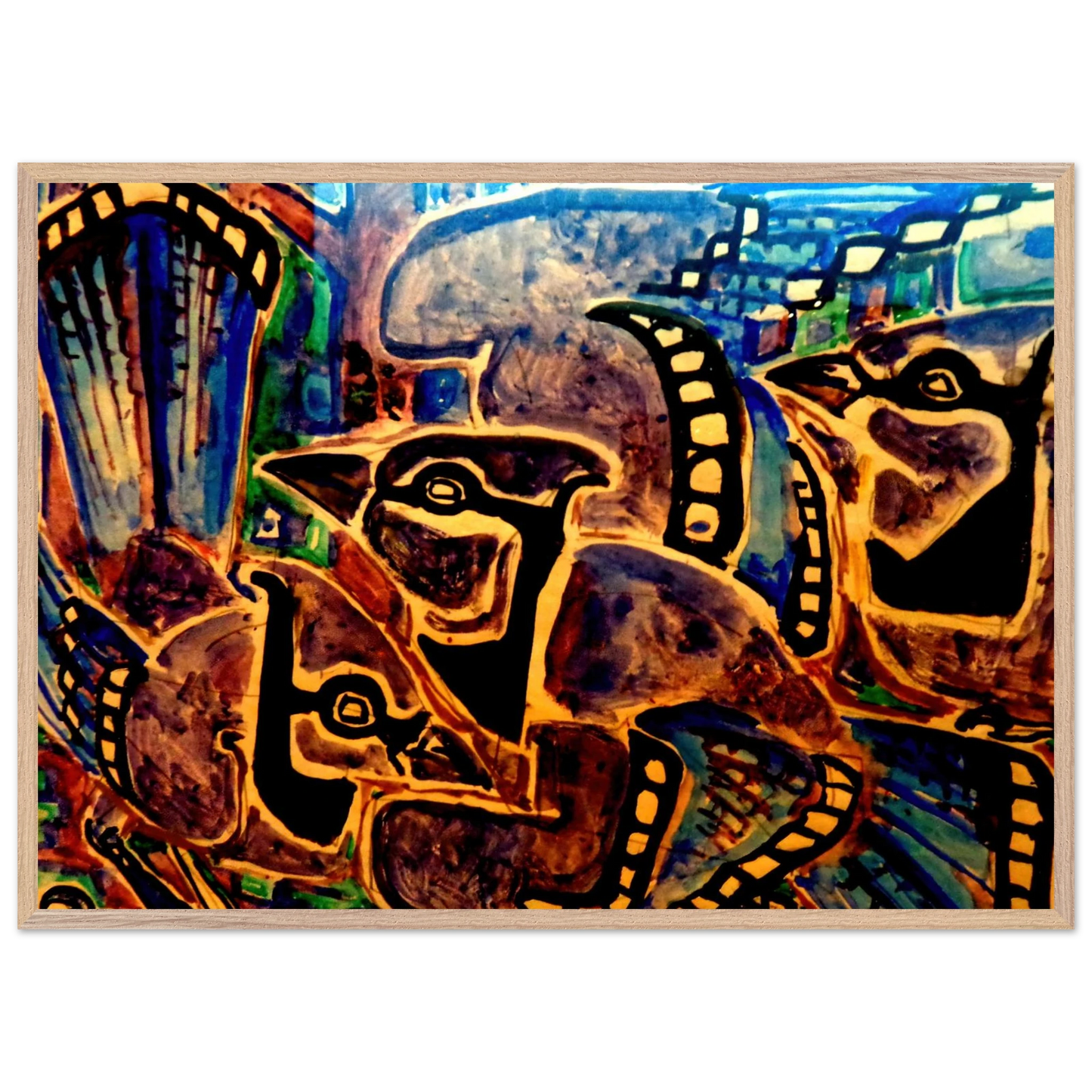 Walter Inglis Anderson - Walter Anderson Wall art - 21x29.7 cm / 8x12" - Premium Wooden Framed Poster With Fine Art Paper-canvas - Wood frame