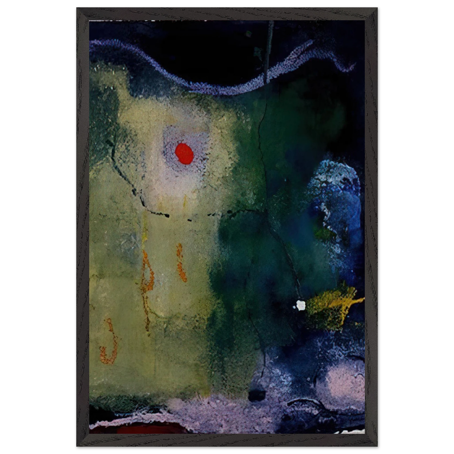 Helen Frankenthaler - The Other Side of the Moon - 1995 Wall art - 27x35 cm / 11x14 inches - Fine Art Poster-canvas - -