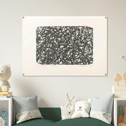 Obsidian - Lee Krasner Acrylic Print - 70x100 cm / 28x40″ inches | Lee Krasner Wall Art | Lee Krasner Prints