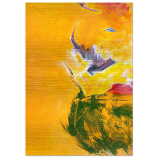 Untitled - 1987 - Hassel Smith Brushed Aluminum Print - 70x100 cm / 28x40 inches | Hassel Smith Aluminum Print | Hassel Smith Prints
