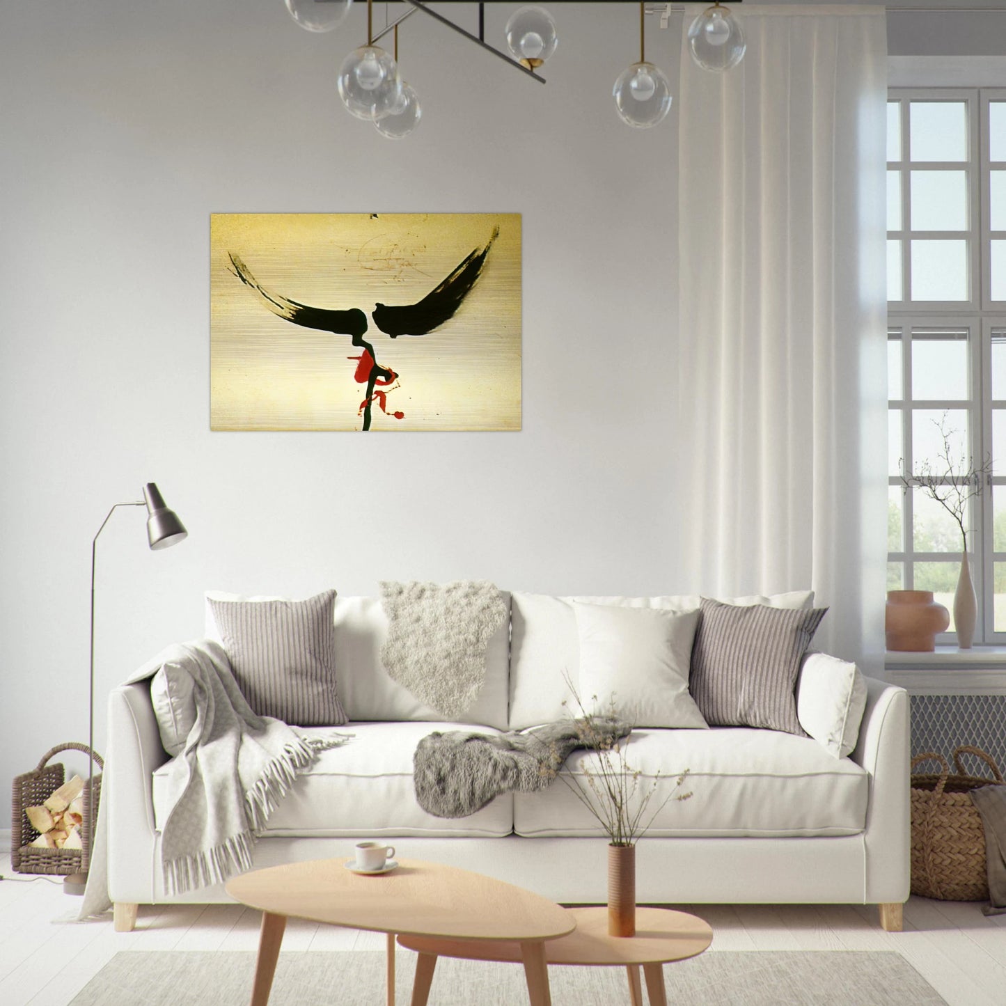 DALI S MOUSTACHE - Salvador Dali Brushed Aluminum Print - 70x100 cm / 28x40 inches | Salvador Dali Aluminum Print | Salvador Dali Prints