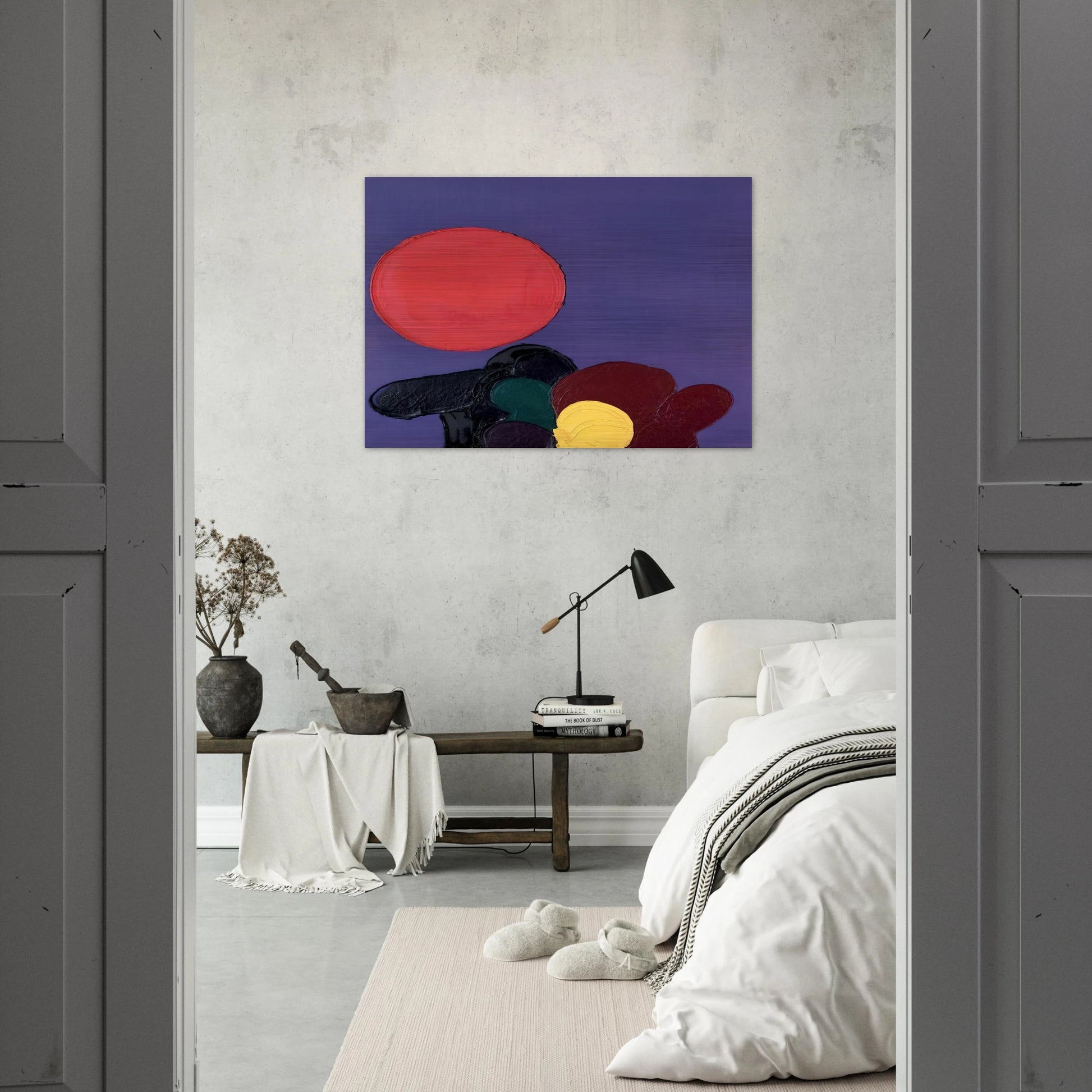 UNTITLED 1971 - Luis Feito Brushed Aluminum Print - 70x100 cm / 28x40 inches | Luis Feito Aluminum Print | Luis Feito Prints