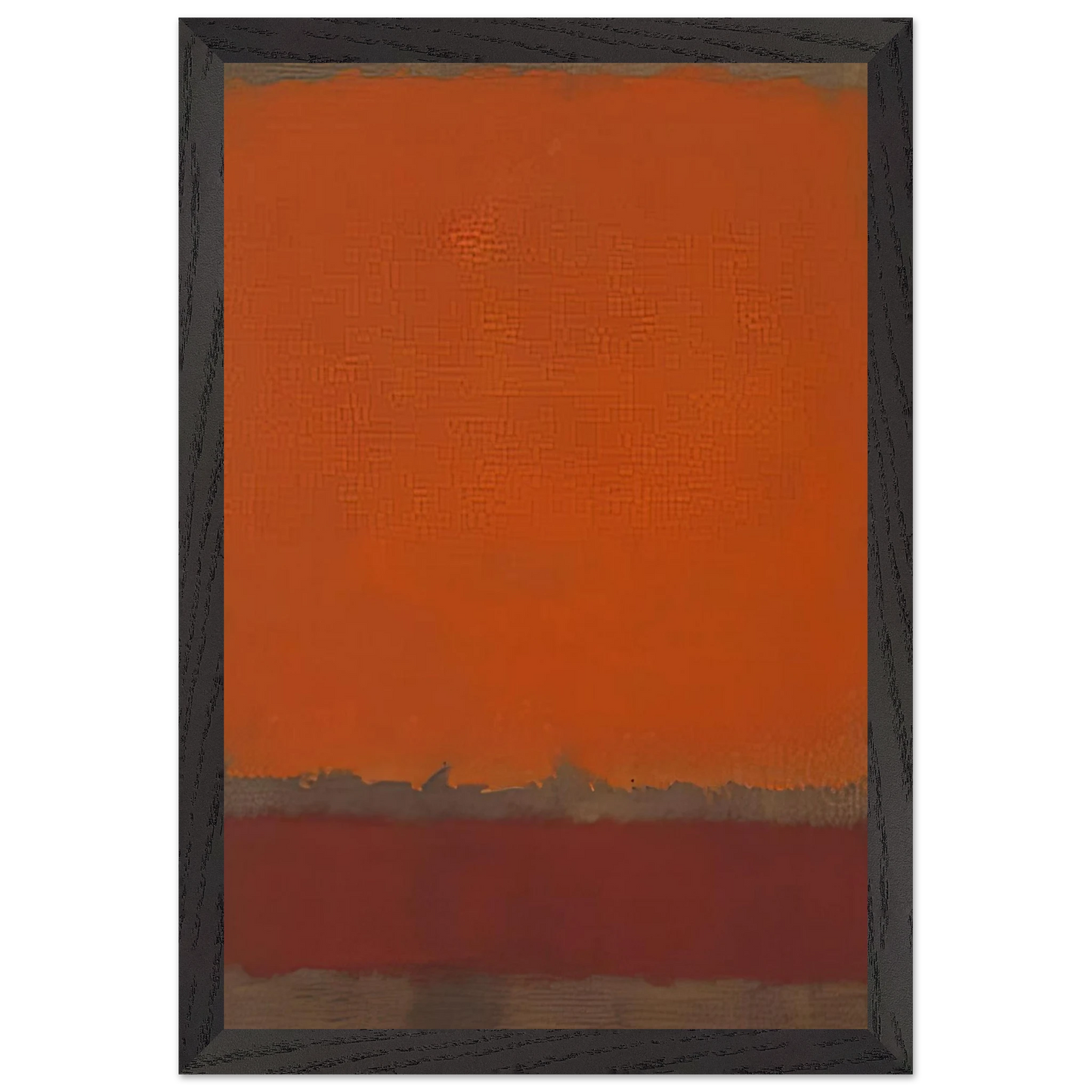 Mark Rothko - Ochre and Red on Red - 1962 Wall Art - 21x29.7 cm / 8x12" - Premium Wooden Framed Poster With Fine Art Paper-canvas - White frame